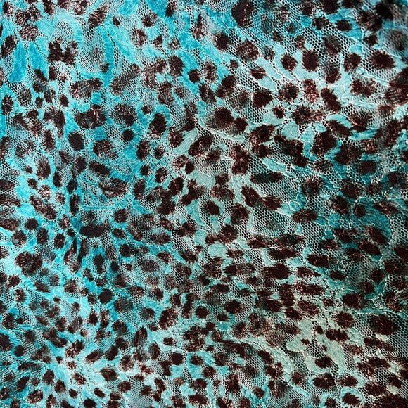 George Simonton Says Animal Print Spotted Lace Cardigan Womens Sz. 1X Leopard - Picture 5 of 10